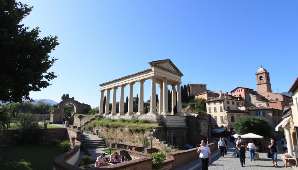 Discover ancient Roman ruins and medieval architecture in Italy