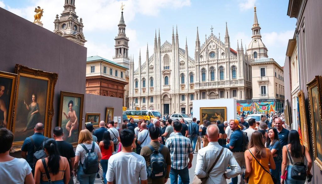 Milan's art scene on Italy's art and history tours