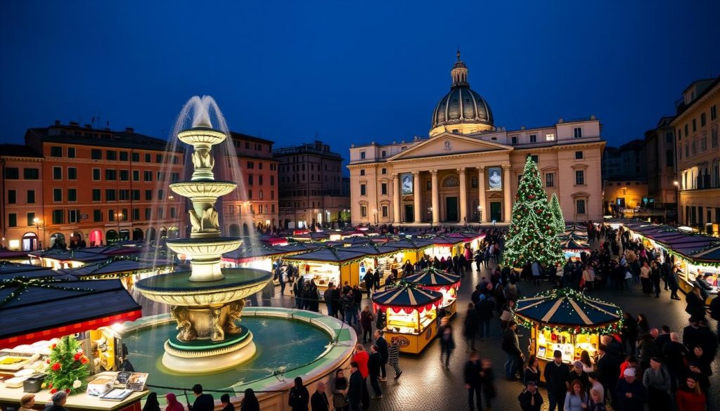 Piazza Navona Christmas Market in Rome