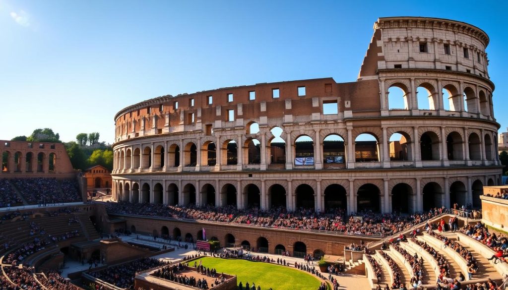 Roman Colosseum ancient amphitheater