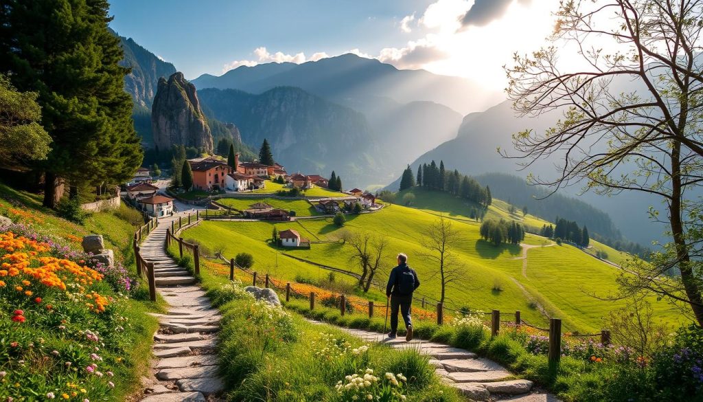 Scenic hiking trails in Italy