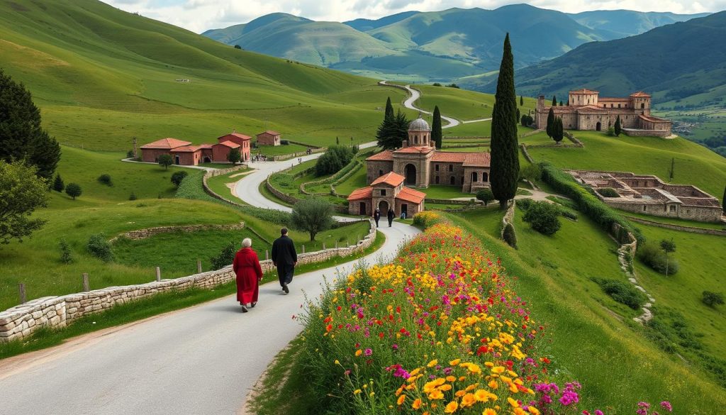 Via Francigena Lazio pilgrimage routes in Italy