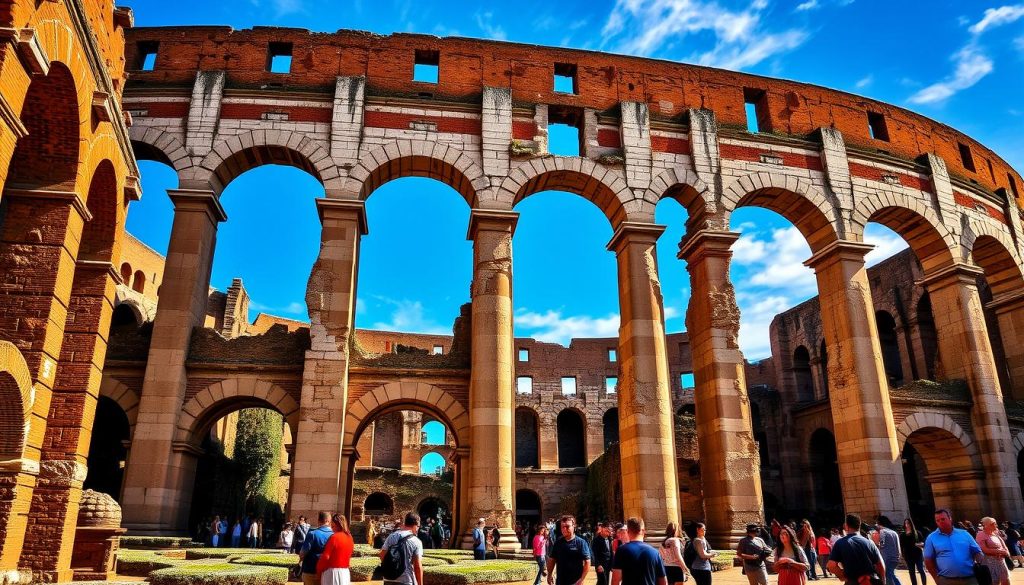 Colosseum roman ruins