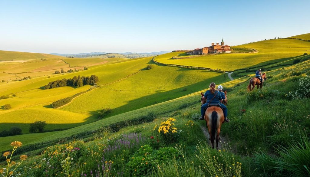 Umbrian countryside horseback