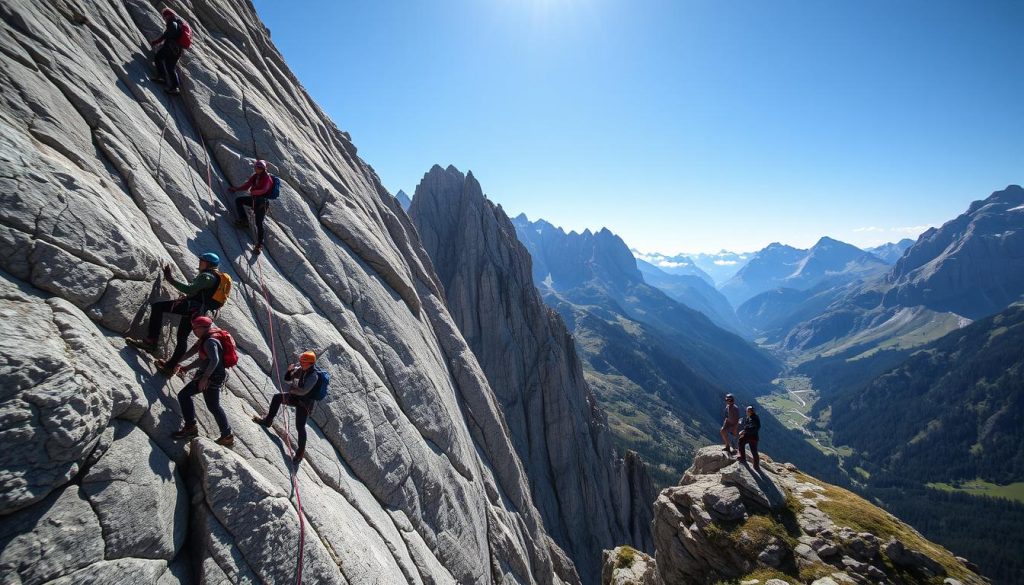 Rock climbing Italy