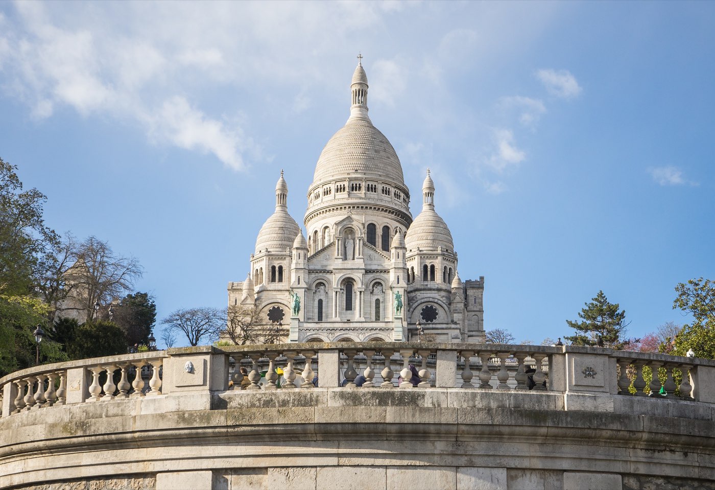 Sacre-Coeur rising above Montmartre in Paris