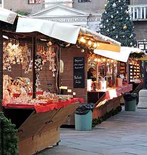 Christmas Street Market in Italy