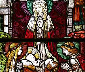 Nativity Scene - Stained Glass Window