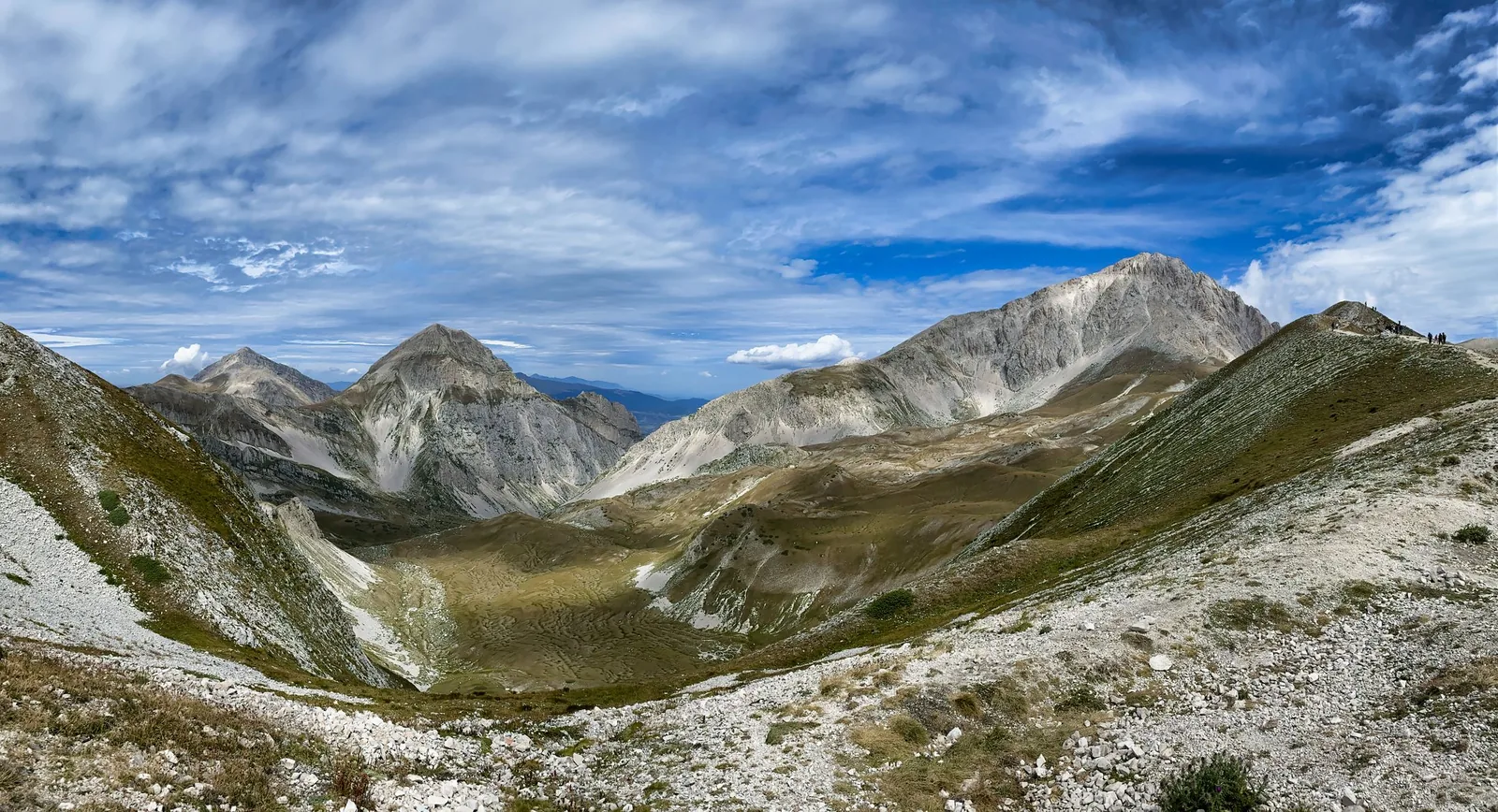The mountain ridges of Gran Sasso in Abruzzo