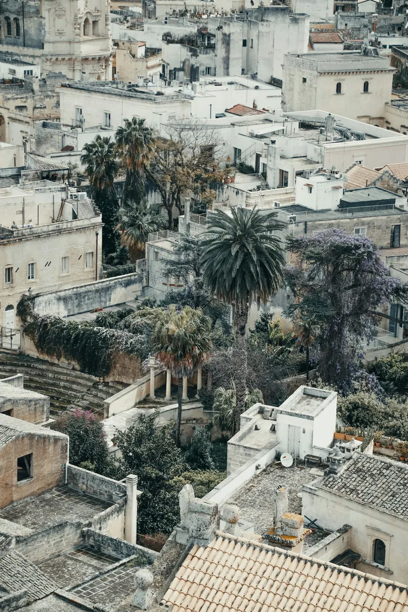 Warm Baroque stone and rooftops in Lecce