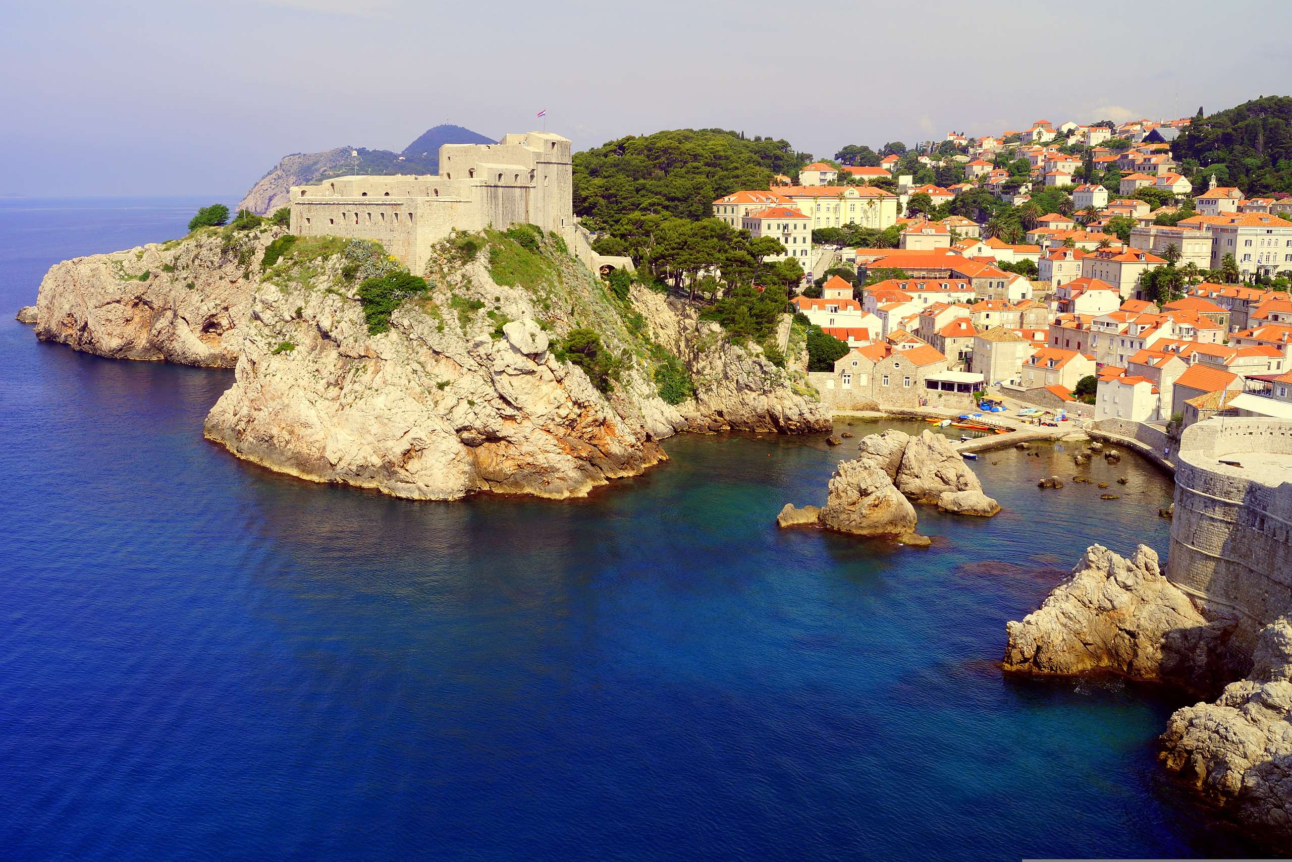 Dubrovnik and the blue Adriatic coast