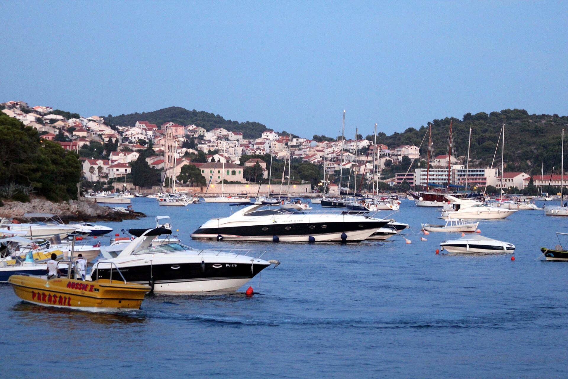Hvar Town and its Adriatic harbor