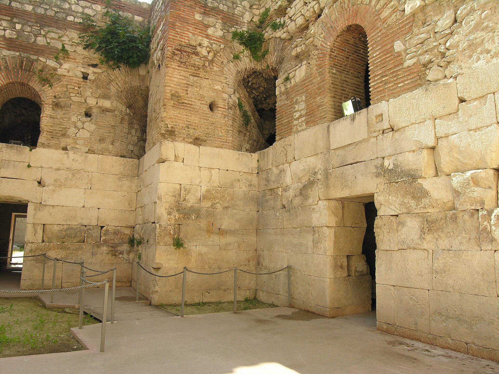 Historic center of Split near Diocletian's Palace