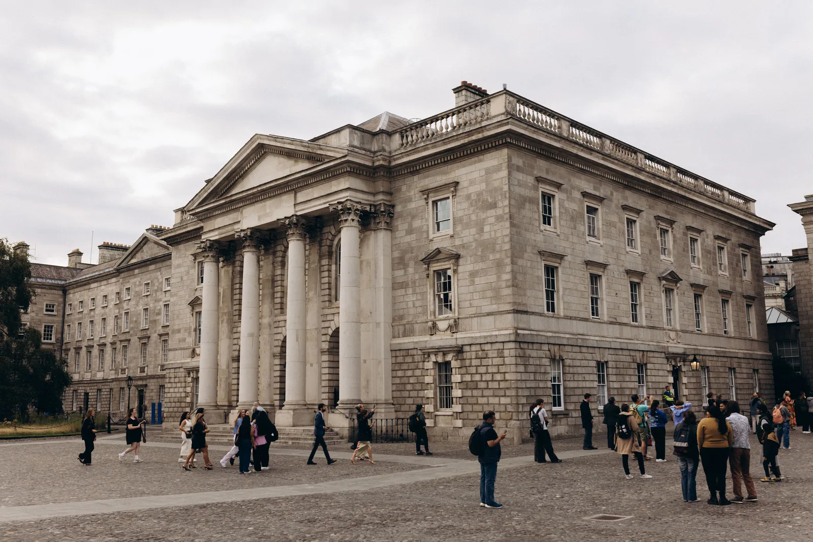 The historic Front Square at Trinity College Dublin