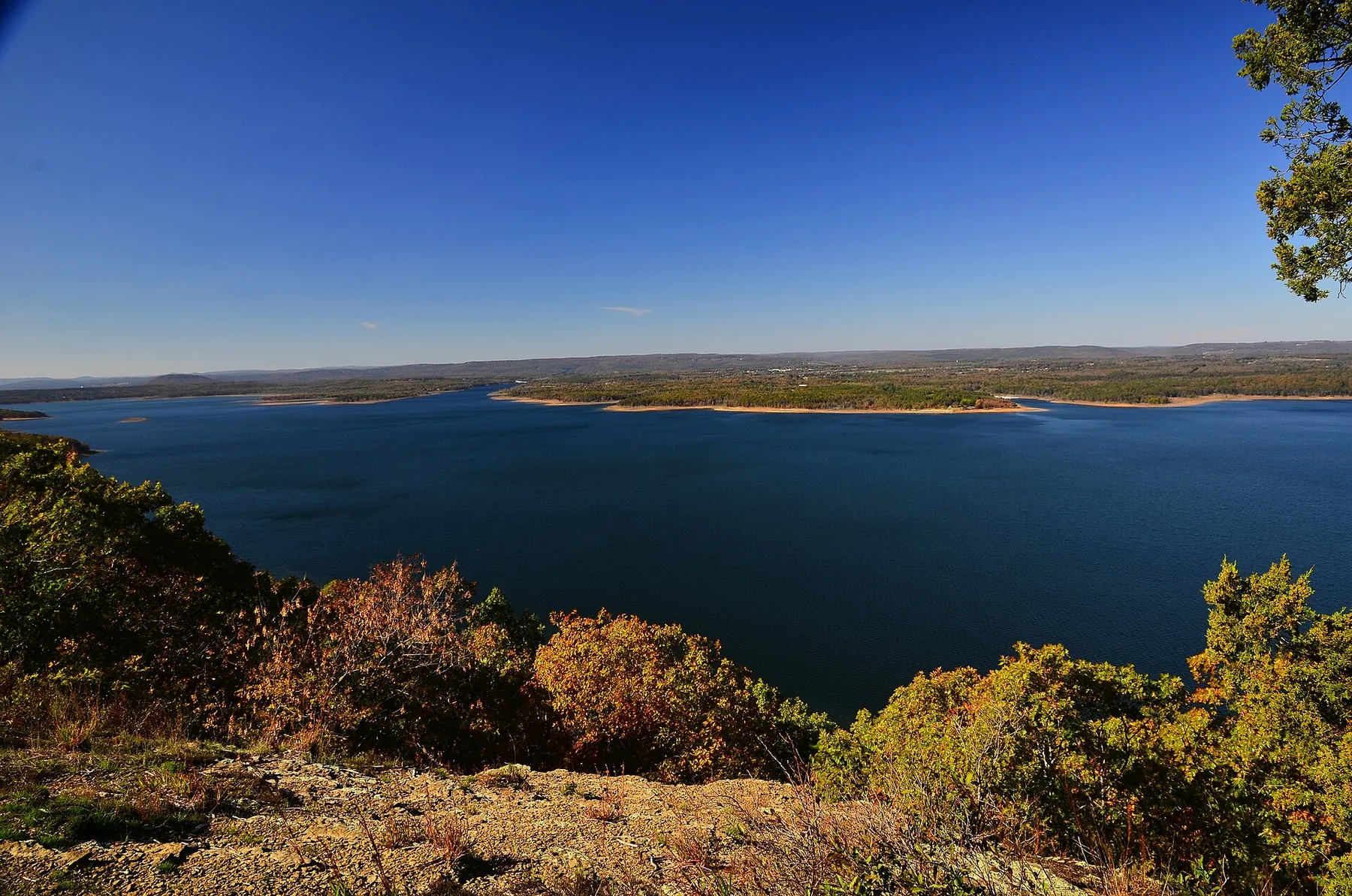 Greers Ferry Lake seen from The Bluffs at Miller's Point in Arkansas